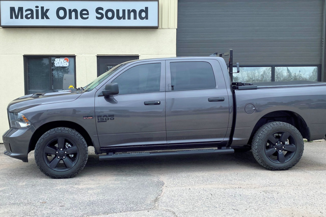 2022 RAM 1500 with professional window tint in North Bay